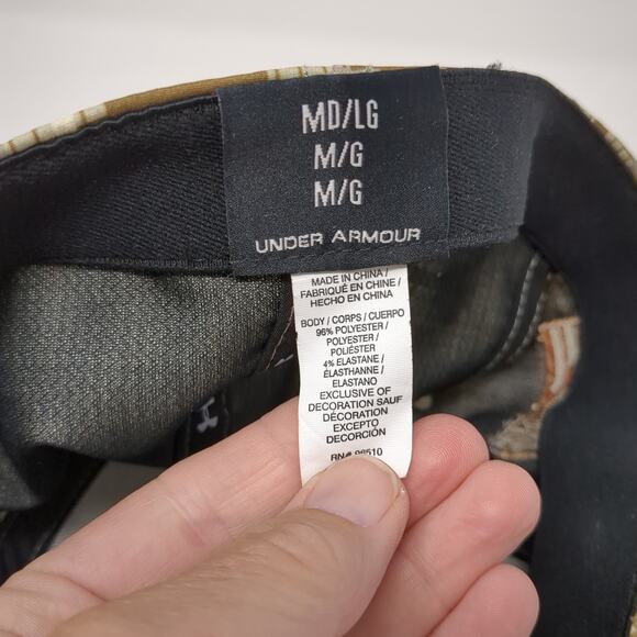 CI Football Fitted Baseball Hat Multicolor Large Camo Under Armour - Picture 9 of 9